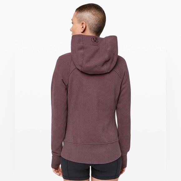 Lululemon Scuba Hoodie Light Cotton Fleece Cherry Cola - Picture 4 of 11